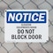Signmission Elevator Equipment Room Do Not Block Door, 14 in W x Rectangle, Plastic OS-2PACK-NS-P-1014-L-11721 - alternate 7